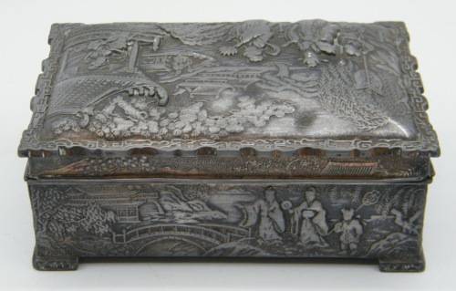 Vintage Chinese Jewellery Box - broken lid - as per photo