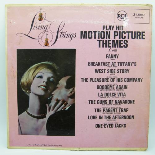 Living Strings Play Motion Pictures Themes Lp - as per photo