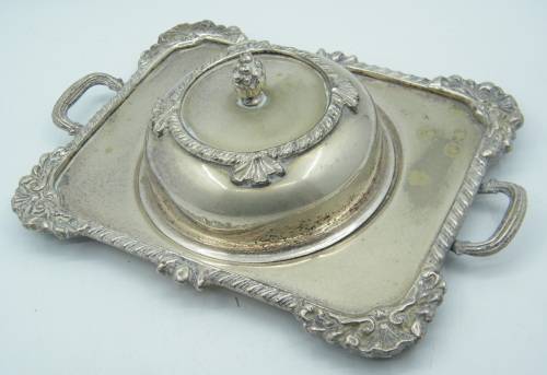 Vintage Serenco EPNS Butter Dish - as per photo
