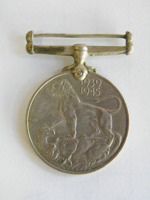 WWII War Medal issued to D.J. Erasmus 232267 - as per photo