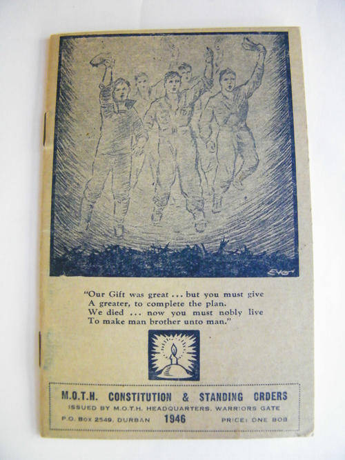 M.O.T.H. Constitution & Standing Orders 1946 booklet - as per photo