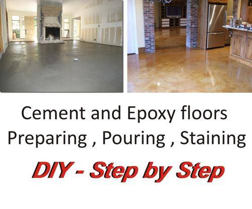 Cement and Epoxy floors - DIY Step by Step with loads of videos
