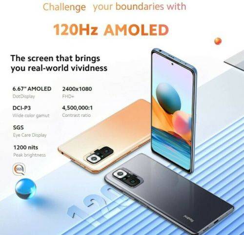 Xiaomi Redmi Note 10 Pro 6/128GB Grey + Mi Smart Band 5