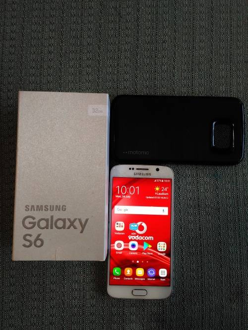 SAMSUNG GALAXY S6 32GB,IMMACULATE,WHITE PEARL,FULL BOX,MYSTERY GIFT-PLEASE READ!!!!