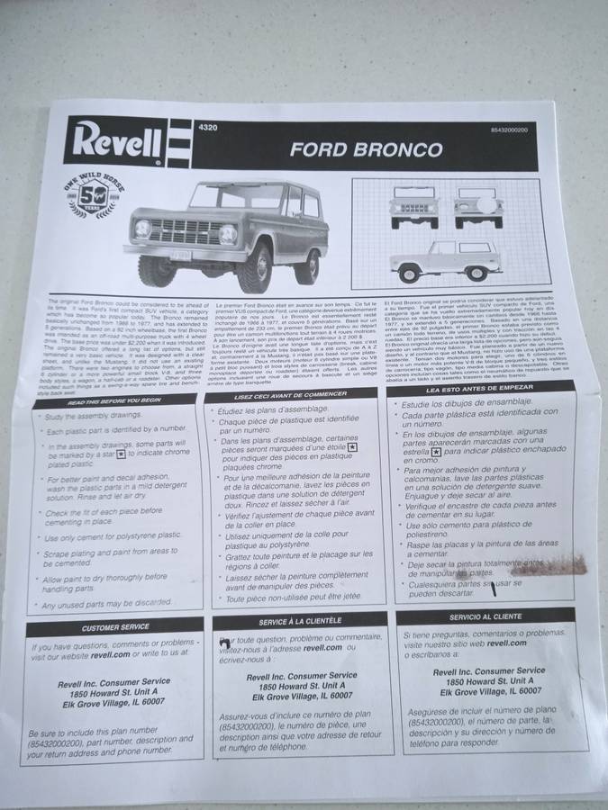 Revell Ford Bronco Kit