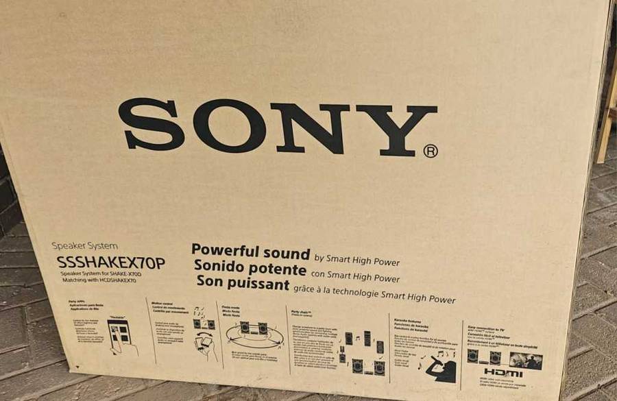 Sony Shake X70d Speakers (Speakers Only) - Powerful Audio for Your Entertainment!