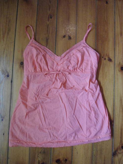Woolworths peachy adjustable strap 100% cotton top size 10