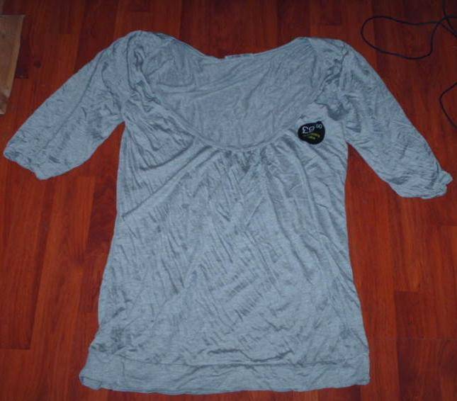 UK Import  Marks&Spencer light scoop neck babydoll long 100%viscose 12 NEW
