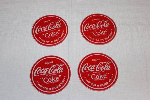 Coke Glass Coasters - Set