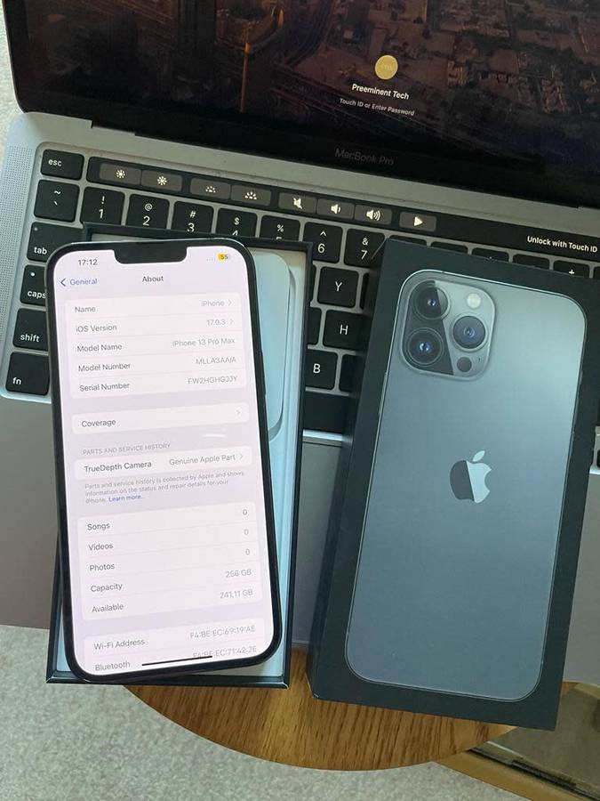 iPhone 13 Pro Max  (128GB) Midnight +box & accessories. Excellent Condition* OPEN TO ALL NETWORKS*