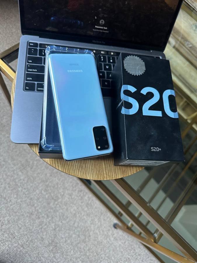 Refurbished Samsung Galaxy S20 Plus Cloud Blue (128GB) In Excellent Condition +Box + Accessories