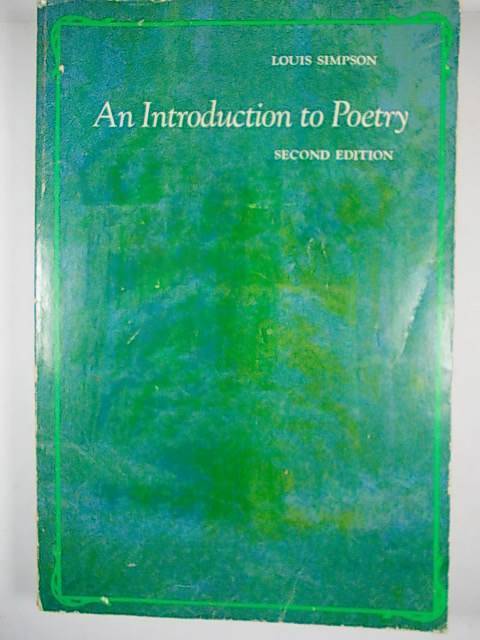 AN INTRODUCTION TO POETRY by Louis Simpson