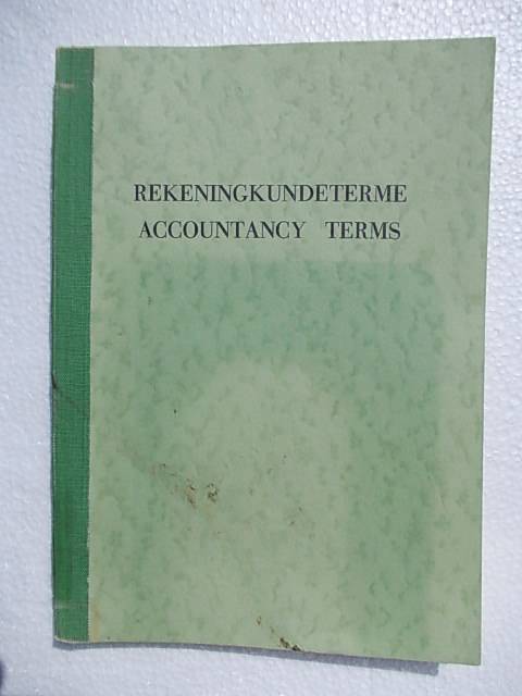 REKENINGKUNDETERME - ACCOUNTANCY TERMS