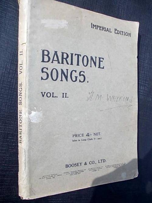 BARITONE SONGS Volume II