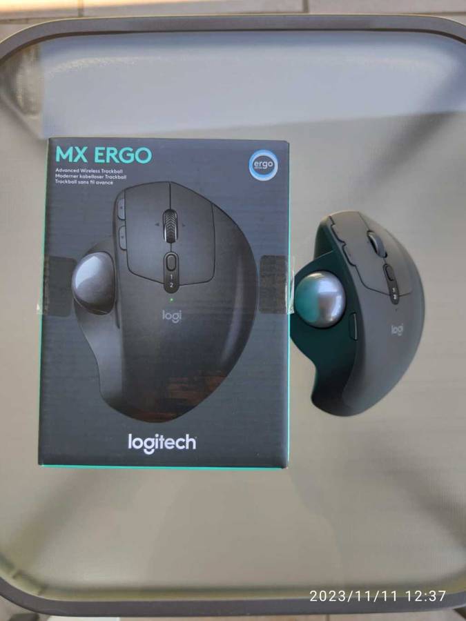 **Bargain Buy** Logitech MX Ergo RF/Bluetooth Wireless Trackball Mouse - Graphite