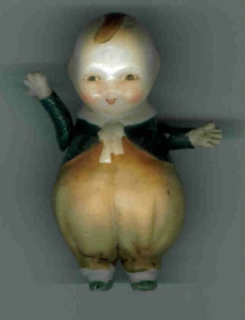 1920 Vintage Miniature Bisque Doll