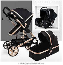 3 IN 1 Baby Carrier, Car Seat and Stroller-black