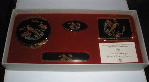 Vintage rare Stratton compact powder boxed set exclusive for EgyptAir