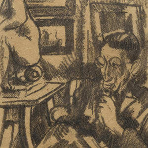 * WOLF KIBEL : 'THE ART COLLECTOR': SIGNED AND TITLED BY WOLF KIBEL