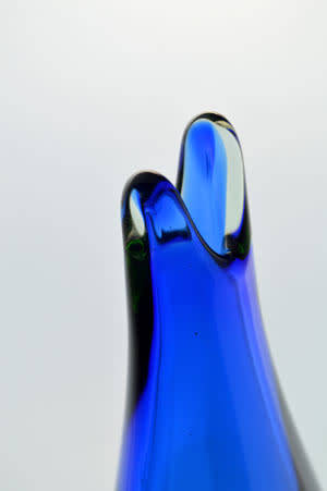 * MAGNIFICENT & VERY RARE MARIA STAHLIKOVA CZECH ART GLASS VASE, DESIGNED FOR SKRDLOVICE