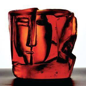 ** ART GLASS SCULPTURE - CZECH ART GLASS AT ITS BEST! CONTEMPORAY DESIGN BY HVLAKA
