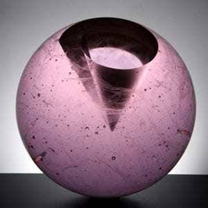 ** ART GLASS SCULPTURE - CZECH ART GLASS AT ITS BEST! CONTEMPORAY DESIGN BY HVLAKA