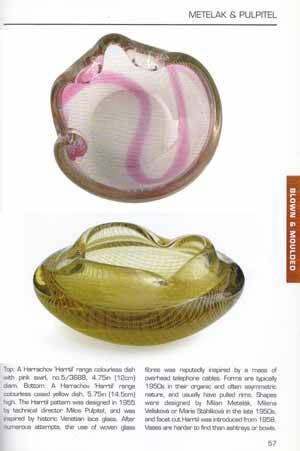 *A RARE 1955 CZECH HARRACH 'HARRTIL' VASE WITH WOVEN FIBRES, DESIGNED BY MILOS PULPITEL &  SCHWEDLER