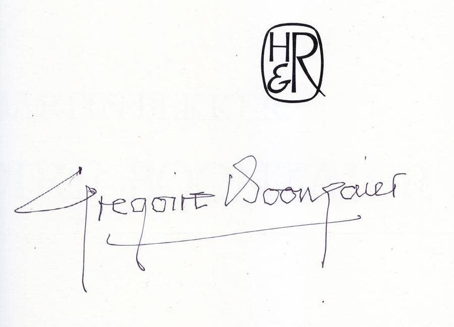 ** GREGOIRE BOONZAIER (FIRST EDITION; SIGNED & DATED, MINT CONDITION) ART BOOK BY MARTIN BEKKER