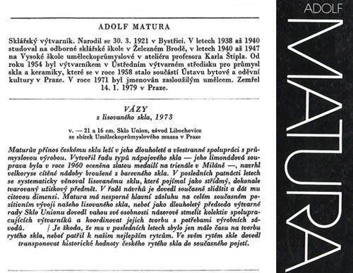 ICONIC COLLECTOR'S ITEM: CZECH ART GLASS: 'MATURA'S HEAD' 1972 DESIGNED BY ALFRED MATURA (1921-1979)