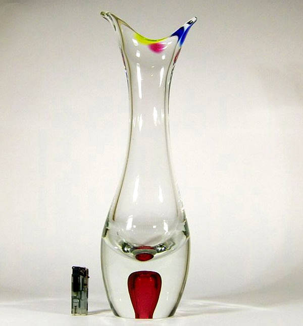 Extra-Large. Elegance, Simplicity. Dazzling, Magnificent Vase: Paul Kedelf (attr ca 1960)