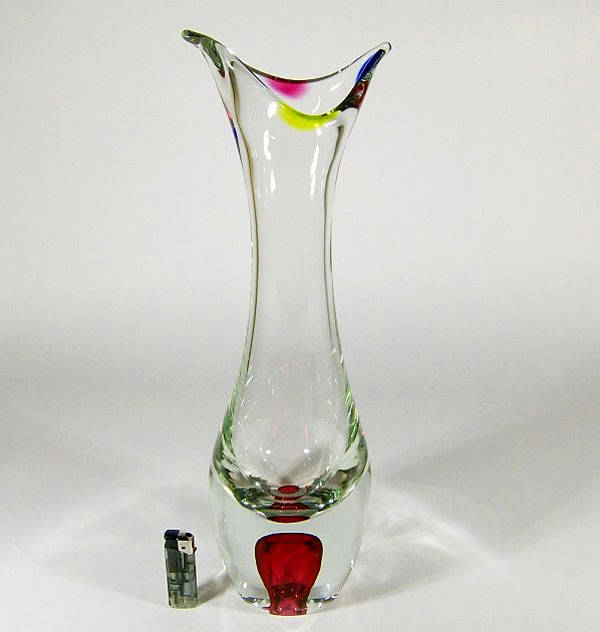 Extra-Large. Elegance, Simplicity. Dazzling, Magnificent Vase: Paul Kedelf (attr ca 1960)