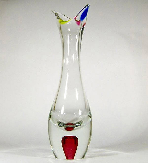 Extra-Large. Elegance, Simplicity. Dazzling, Magnificent Vase: Paul Kedelf (attr ca 1960)