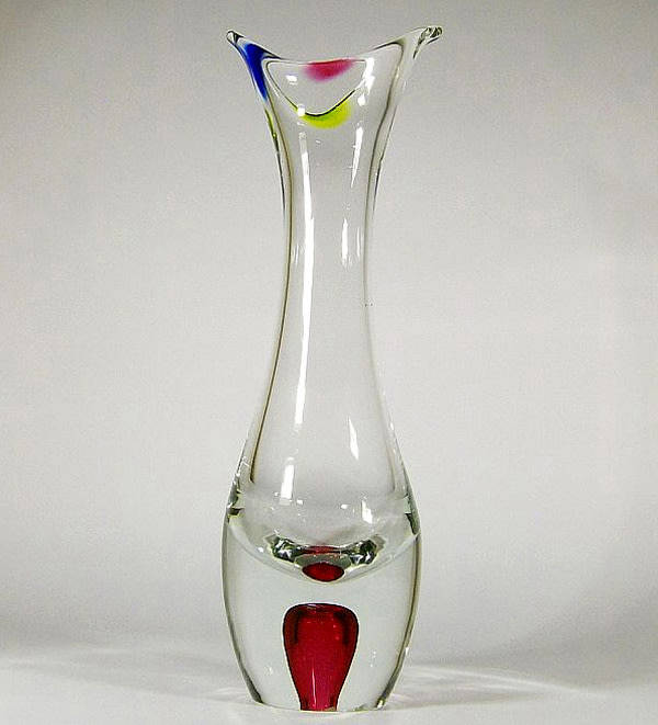 Extra-Large. Elegance, Simplicity. Dazzling, Magnificent Vase: Paul Kedelf (attr ca 1960)
