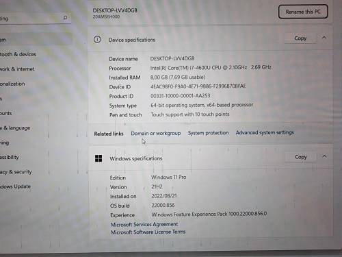 Lenovo ThinkPad X240 UltraBook,Intel Core i7-4600U@2.69GHz,8GB RAM,500GB HDD,12.5` Touch Screen, Win