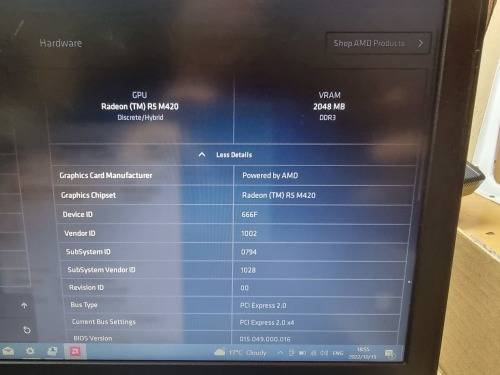 Dell Vostro 15 Intel Core i7-7500U 16GB RAM 256GB SSD