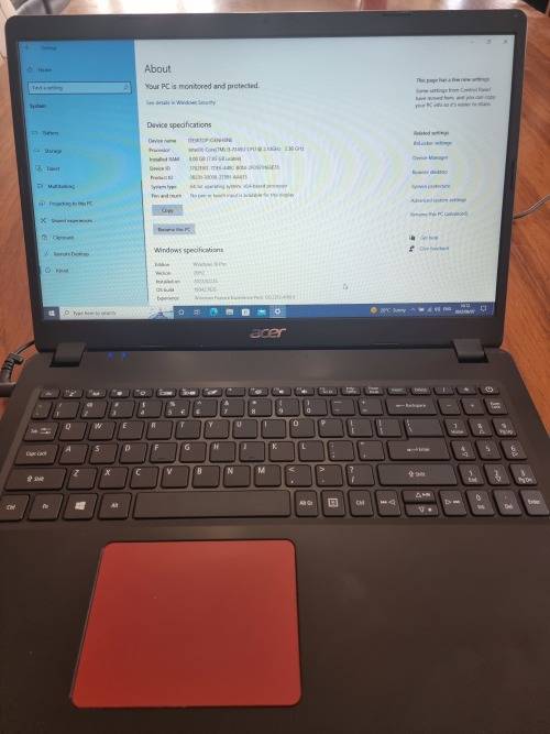 Acer Aspire Core i3-8145U 8GB RAM 512GB Nvme SDD