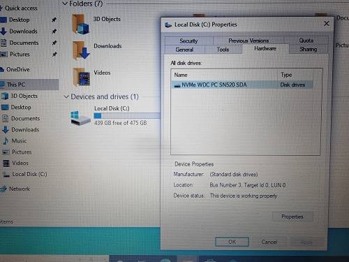 Acer Aspire Core i3-8145U 8GB RAM 512GB Nvme SDD