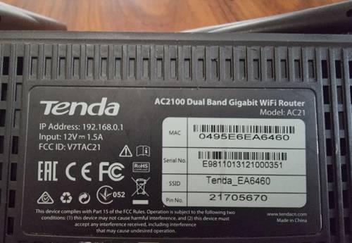 Tenda AC21 - AC2100 Dual-Band Gigabit wireless router