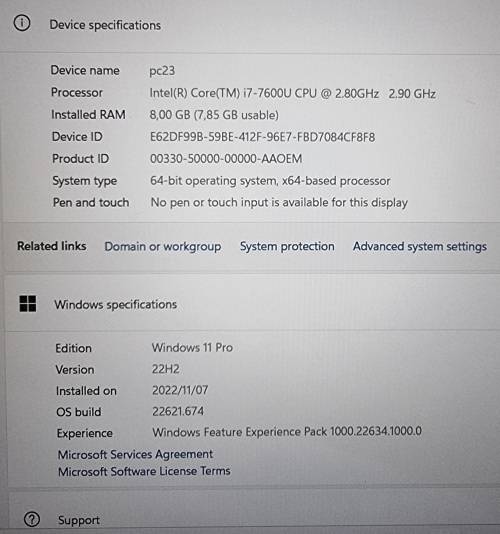 Lenovo Thinkpad T570 - Intel Core i7-7600U, 8GB RAM, 256GB SSD