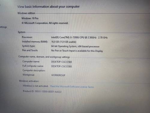 Dell Inspiron 15 i5-7200U 16GB RAM 512GB SSD