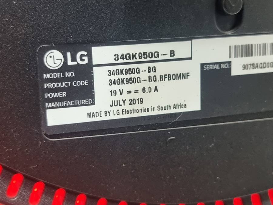 34`` UltraWide Curved Gaming Monitor with G-SYNC !For Spares or Repairs!