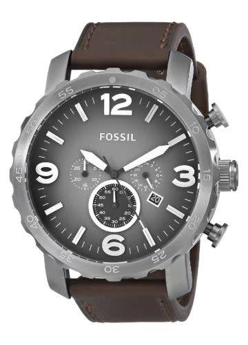 Fossil Men's Nate Chronograph Leather Watch