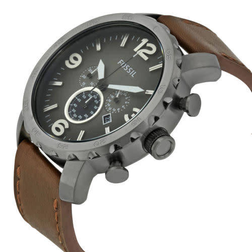 Fossil Men's Nate Chronograph Leather Watch