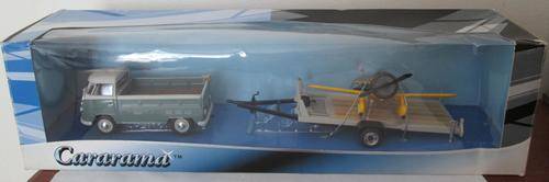 VW PICKUP PLUS TRAILER WITH CROP SPRAYER 1/43 SCALE
