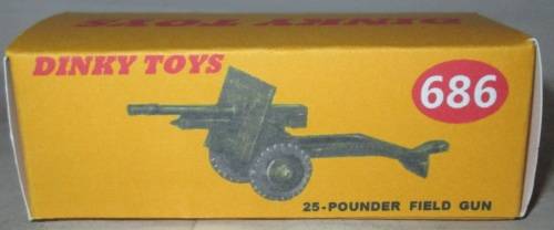 DINKY 686 25 POUNDER FIELD GUN (REPRO BOX ONLY)