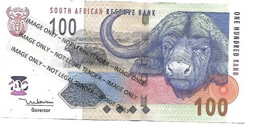 R1.00 AUCTION - TT MBOWENI - R100 NOTE - EXCELLENT CONDITION - RARE-2nd Issue UNC