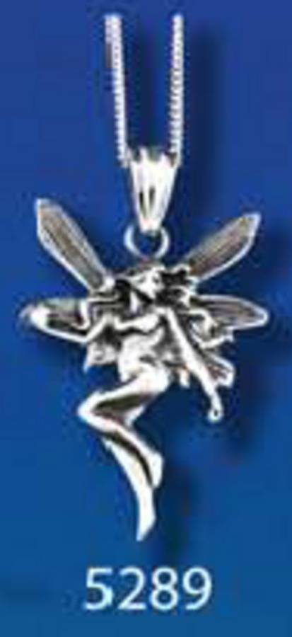 Sterling Silver Fairy Pendant & Necklace Boxed