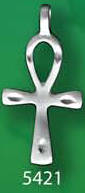 Egyptian Cross Pendant & Necklace 925 Sterling Silver Boxed