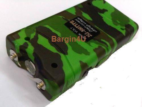 Camouflage 1 800 000 Volts Stun Gun - Compact Design
