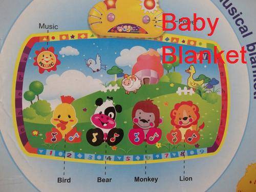 " 2 ON AUCTION " Musical Blanket - THE BEST GIFT FOR BABY!!!